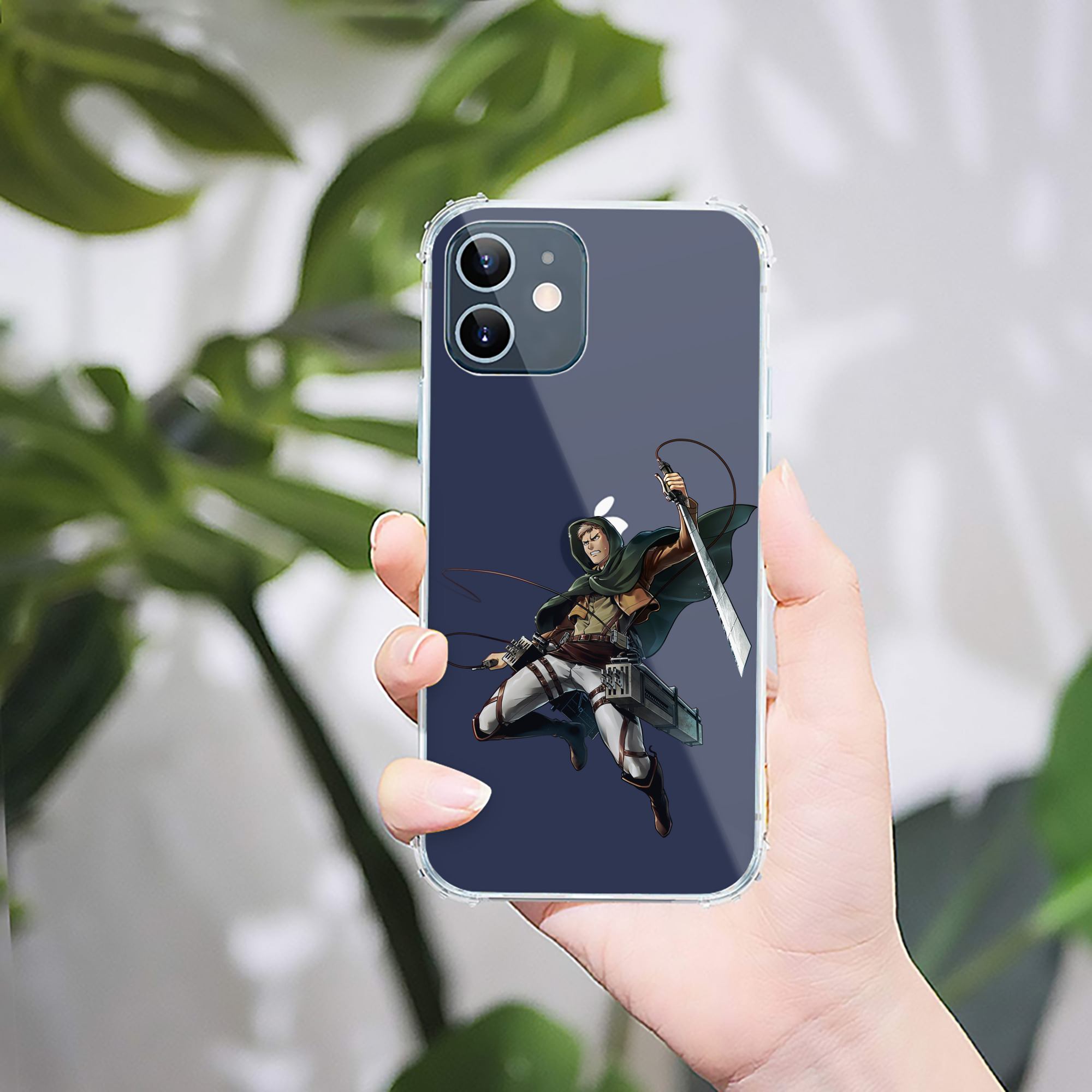 （画像用） 進撃の巨人 Attack on Titan 【iPhone 12シリーズ対応】透明スマホケース（クリアソフトケース）